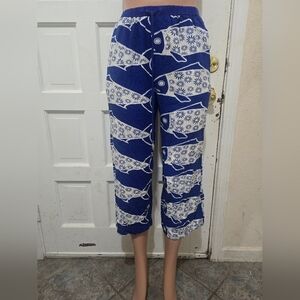 Rose & Olive Blue and White Resort Pants